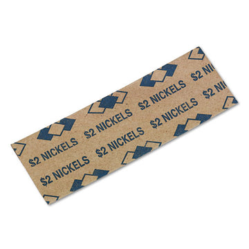 Iconex™ Tubular Coin Wrappers, Nickels, $2, Pop-open Wrappers, 1000-pack freeshipping - TVN Wholesale
